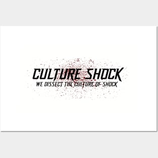 Culture Shock Logo White Posters and Art